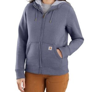 Carhartt Women's Heather Blue Full-Zip Hoodie